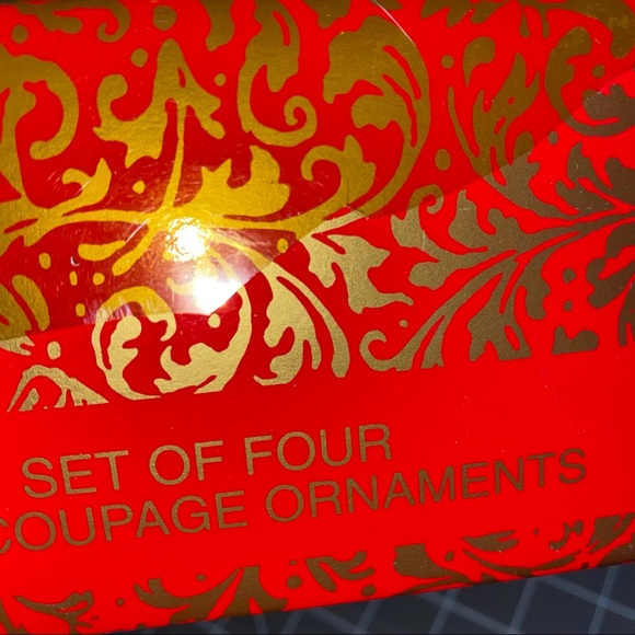 4 Vintage Decoupage Christmas Ornament Santa Reindeer Snowman Soldier - Picture 10 of 10